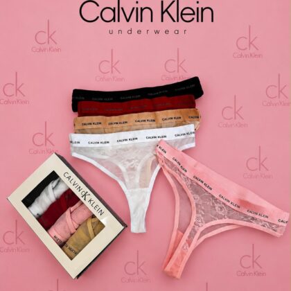Calvin Klein — Дамски дантелени прашки 5бр/кутия #01