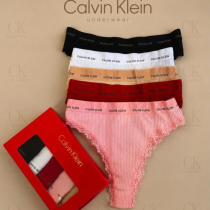 Calvin Klein — Дамски дантелени прашки 5бр/кутия #11