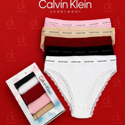 Calvin Klein — Дамски дантелени бикини 5бр/кутия #13