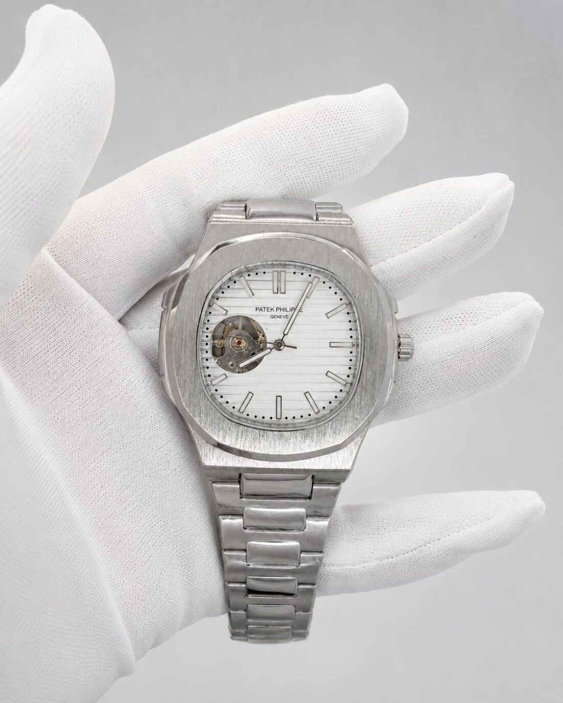 Мъжки Patek Philippe Nautilus White Dial Steel #143