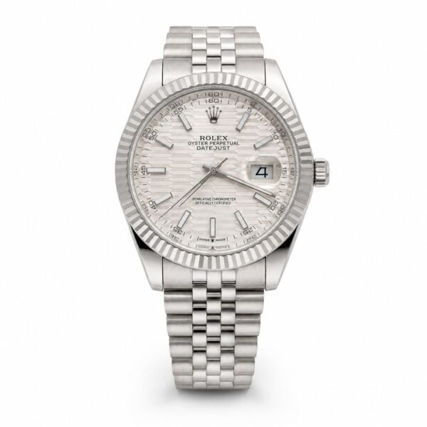 Мъжки Rolex Datejust Silver Fluted Dial Steel #140