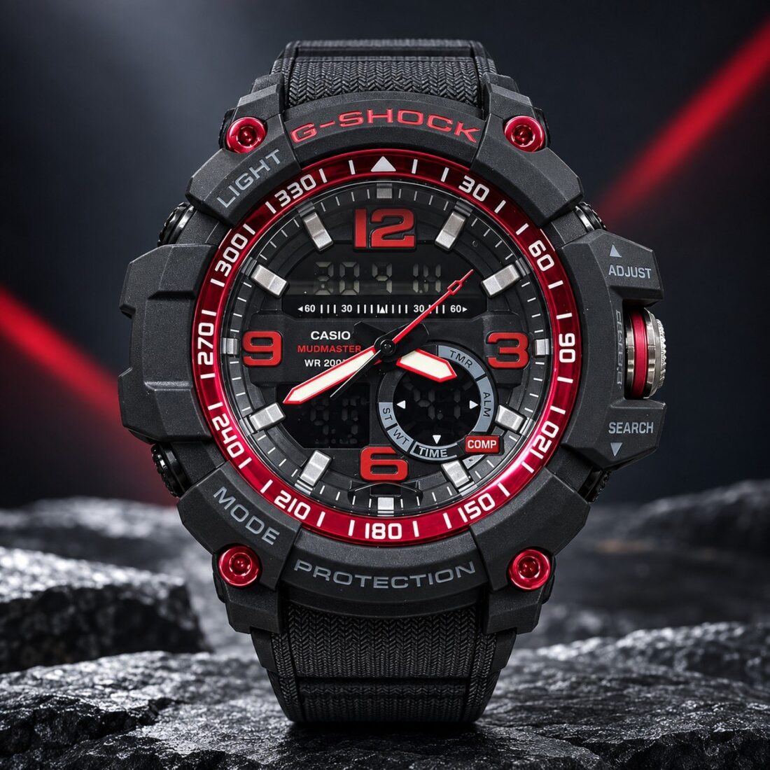 Мъжки Casio G-Shock Mudmaster Compass Black / Red #426