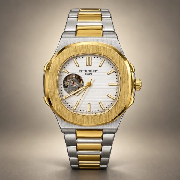 Мъжки Patek Philippe Nautilus Two-Tone White Dial Open Heart #361