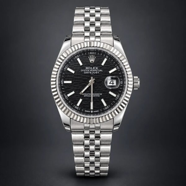 Мъжки Rolex Datejust Black Motif Dial Jubilee Steel #360