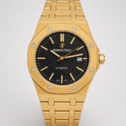 Мъжки Audemars Piguet Royal Oak Gold / Black Dial #280