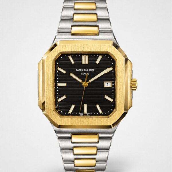 Мъжки Patek Philippe Nautilus Square Two-Tone / Black Dial #290