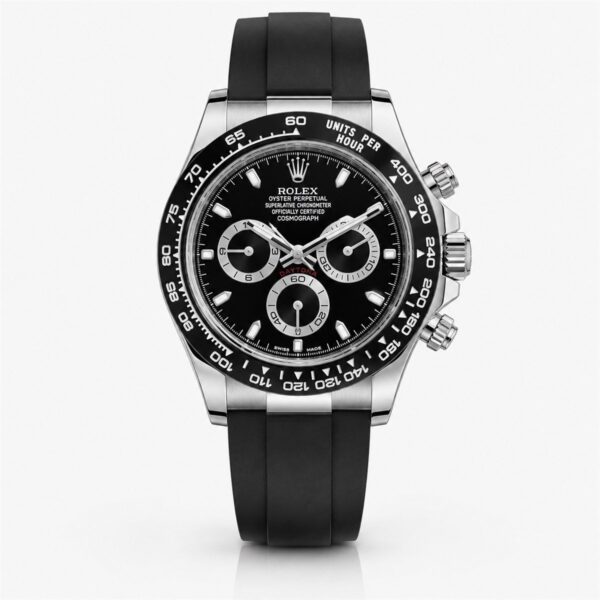 Мъжки Rolex Daytona Black Dial Rubber Strap #303